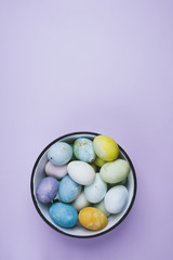 Fototapeta na wymiar Colored eggs, easter concept