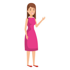 beautiful woman avatar character vector illustration design