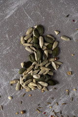 roasted sunflower and pumpkin seeds