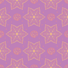 Floral seamless pattern. Colored background