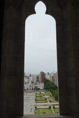 La Plata city view from a church window