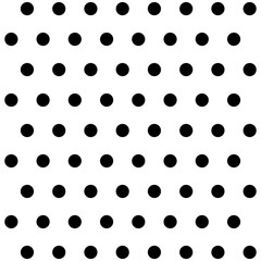 Pattern with black dots on the white background.