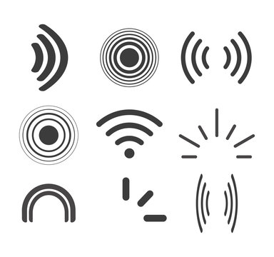 Signal icons vector set icon