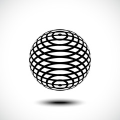 Abstract Design Elements: sign, symbol and button, vector illustration