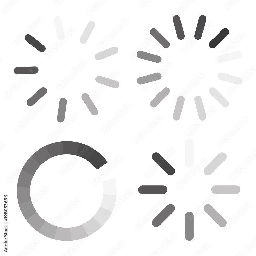 Aufkleber set loading icons