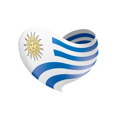 Uruguay flag, vector illustration
