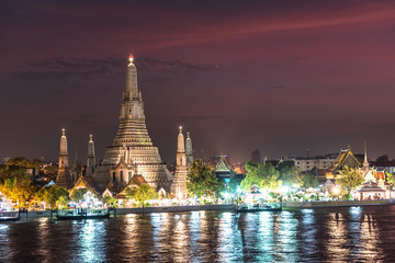 Wat Arun nach Sonnenuntergang