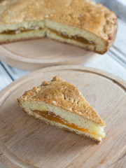 A piece of cake with jam