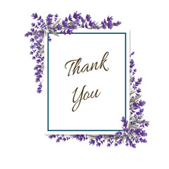 thank you lavender card