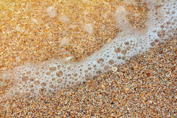 abstract sand of beach and soft wave background