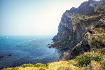 seongsan ilchulbong sunrise peak park scenery