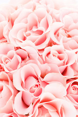 Naklejka premium Tender pink background of blooming roses