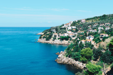 Naklejka na ściany i meble Ulcinj seascape view, Montenegro
