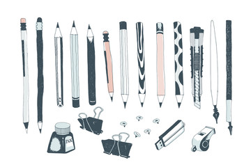 Hand drawn art tools