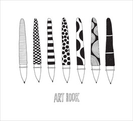 Hand drawn stationery set