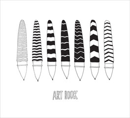 Hand drawn stationery set