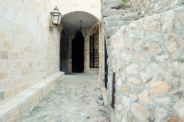 Old narrow street in Ulcinj.