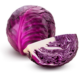 Red cabbage one slice