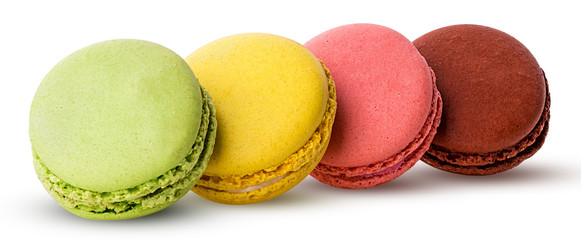 Sweet colorful macarons