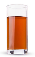 Glass of fresh apple juice