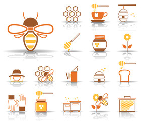 Bienen & Honig - Iconset (Orange)
