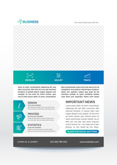 Business poster template, flyer, brochure design layout