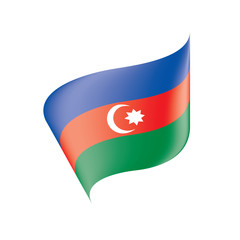 Azerbaijan flag, vector illustration