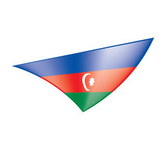 Azerbaijan flag, vector illustration