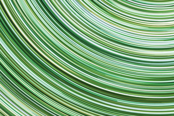 Obraz na płótnie Canvas Green glowing lines. Abstract rotating circular shape pattern background.