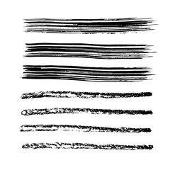 Brush stroke set. Texture.