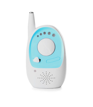 Baby Monitor On White Background. Radio Nanny