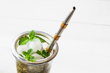 terere. frozen yerba mate drink