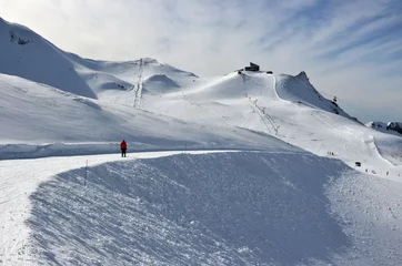 Fotobehang Le Mont-Dore, célèbre station de ski, Auvergne, France © Didier San Martin