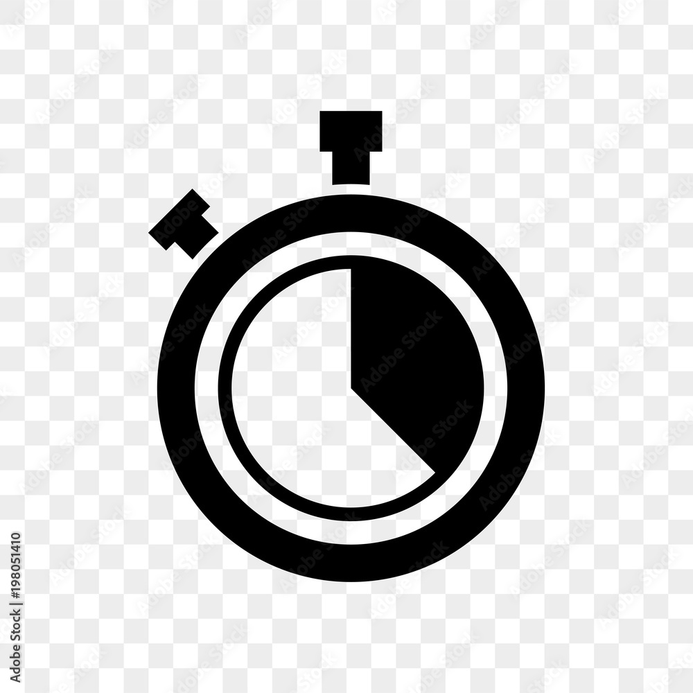 Poster stopwatch or countdown clock sport chronometer with buttons vector isolated icon