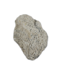 Granite rock isolated on the white background