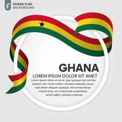Ghana flag background