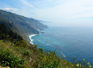 Fototapeta na wymiar California Coastline - Road Trip Down Highway 1 Discovery Route Along the California Coast