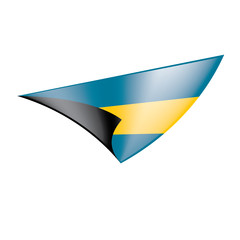Bahamas flag, vector illustration