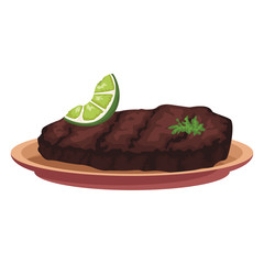 Mexican beef steak vector illustration graphic design