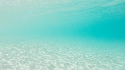 Caribbean turquoise underwater background