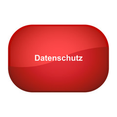 Glossy Button rot - Datenschutz