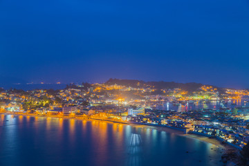 Fototapeta premium Cheung Chau island sunset , hong kong