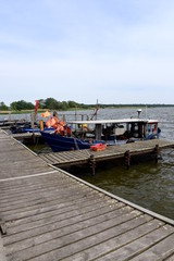 Fototapeta na wymiar Fischerhafen Kamminke auf Insel Usedom