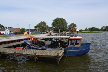 Naklejka premium Fischerhafen Kamminke auf Insel Usedom