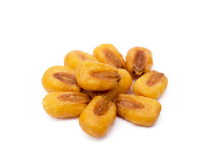 Salted roasted corn isolated on white background © george3973