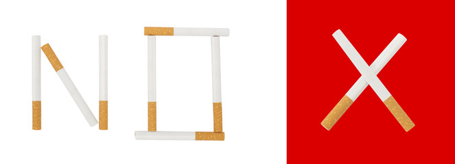 no word for quit or no smoking concept