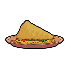 Quesadiilas mexican food vector illustration graphic design
