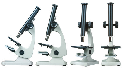 Microscope with one nozzle. View 3D