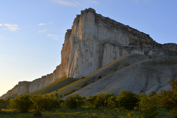 Fototapeta na wymiar white rock in Crimea