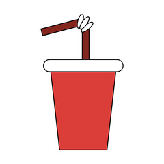 Soda cup to go vector illustration graphic design